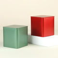 Custom Square Metal Tea Tin Can RTS 85*85*H90 Airtight Coffee Empty Tin Can for Food & Tea Packaging Tinplate Material