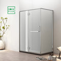 Doorplus One-Piece Hotel Stainless Steel Shower Room Sliding Black Frame Accessory Modern Bathroom Accessory Set