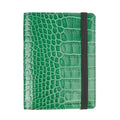 Custom Crocodile PU Leather Open Short Travel Document Organizer Minimalist Slim Passport Cover Case Anti-Theft RFID Polyester