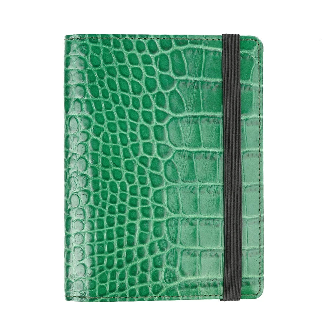 Custom Crocodile PU Leather Open Short Travel Document Organizer Minimalist Slim Passport Cover Case Anti-Theft RFID Polyester