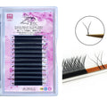 12 Rows YY Shape Double Tip Eyelash Y Style Volume Eye Lashes Individual Easily Fluffy Y Lashes Black Hand Made 10 Pcs 12 Lines