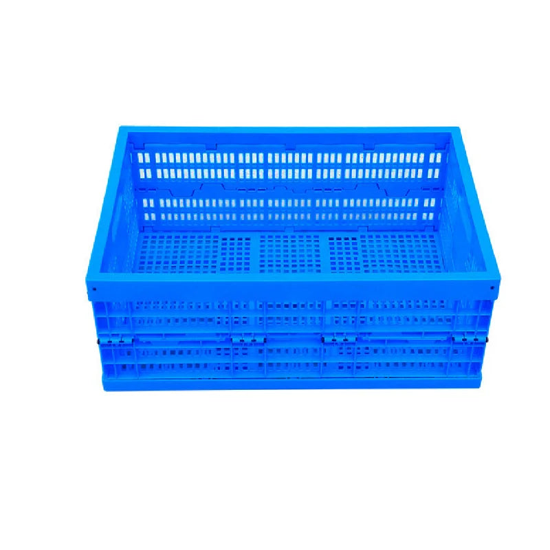 Wholesale HDPE Folding Baskets Solid Box Storage Organizers for Food and Fruit Recyclable Mesh Bin Bulk Packed