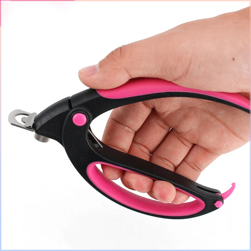 2023 New Professional Acrylic Nail Tip Cutter Trimmer Manicure Tool Acrylic Nail Clipper with Silicone Handle