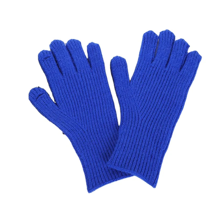 New Fashion Designer Cycling Gloves Full Finger Gloves Winter Warm Acrylic Gloves