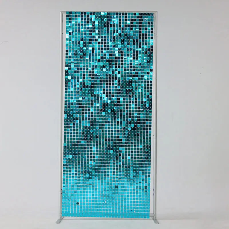 Lake Blue Shimmer Wall Panels Easy Setup Sequin Backdrop Wedding/Event/Theme Party Decorations