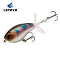 LETOYO Hard Bait Popper Fishing Lures Top Water Big Mouth 7.7g 40mm  11.2g 50mm Popper Lure for Bass Catfish