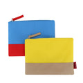 Eco-Friendly Fashionable OEM Custom 600D Travel Cosmetic Makeup Zipper Pouch Color-Patch Waterproof Makeup Wash Bag OEM