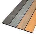 Anti-Slip Standard Landscape WPC Decking Hollow Composite Decking Board Teak Material Deep Embossed Design Outdoor Click
