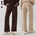 XW-YK281 Drawstring Print Breathable Eco-Friendly Plus Size Women's Wide Leg Baggy Jogger Pants