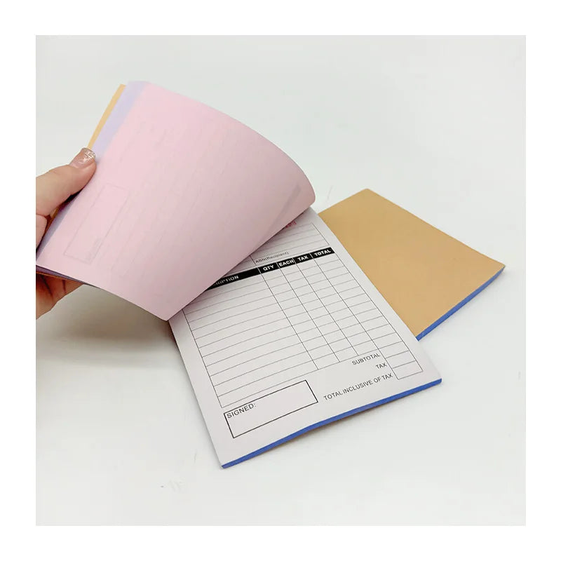Cheap Custom Bill Book Invoice Printing Carbonless Receipt Book Printing Service