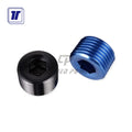 High Performance Aluminum Anodized Male Hex Socket 1/8" Plug NPT