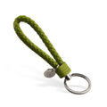 Hot Sale DIY Hand-made PU Leather Keychain Braided Rope Style Keychain Wristlet Keychain Ring