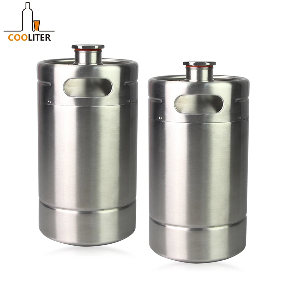 Cold Brew Celebration Homebrew Travel Vacuum Double Wall Stainless Steel 2L Mini Ball Lock Keg