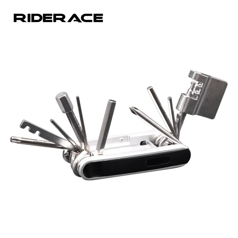 RIDERACE 13 In1 Multifunction Bicycle Repair Tool Kit Chain Cutter Allen Key Wrench Screwdriver Tools Road Bike Repair Utensils