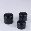 Luxury Custom logo Empty Round Face Cream Skincare Packaging Violet Black Cosmetic Jars Glass 50g