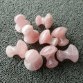 Huiying Bulk supply Natural Rose Quartz facial gua sha scraping massage tool facial massager mushroom shape
