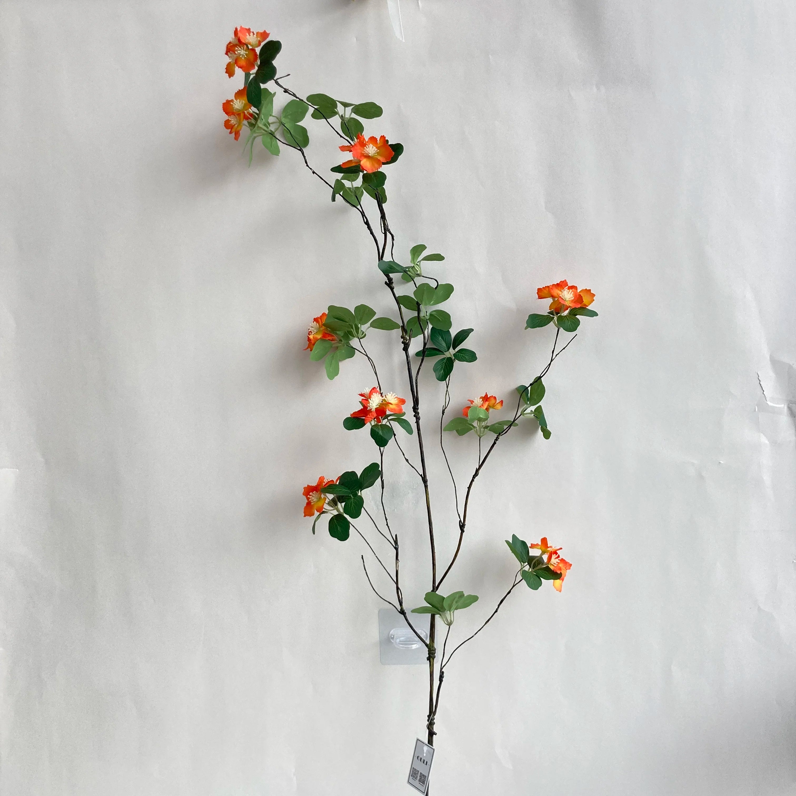 O-08122 New Design Artificial Apricot Vine Silk Flower Decorative for Wedding Home Event Decoration
