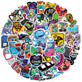 2024 New 50pcs Fashional Colorful Play Game Console Decals for Gamer Gift Gamepad Sticker