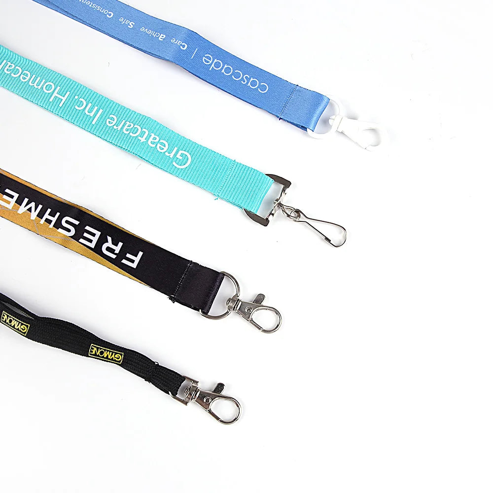 Polyester Lanyards Available with Custom Full-color Printing; Bulk Supply for ID Card Holders and Factory Promotional Campaigns