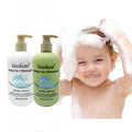 Organic High Quality Gentle Nourishing Lavender Aloe Vera 3-in-1 Baby Shampoo & Hair Care Cream Tear-Free Soap-Free 300ml
