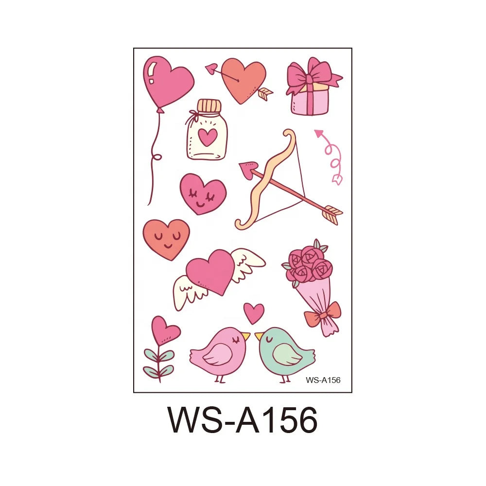Birthday Decorations Valentine Day  Sticker  Temporary Tattoos Kids Tattoos for Sale