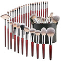 Wholesale Professional Bling Makeup Brush Set Private Label ABS Quality Makeup Brush Set Natural Hair Wood Makeup Brush Set