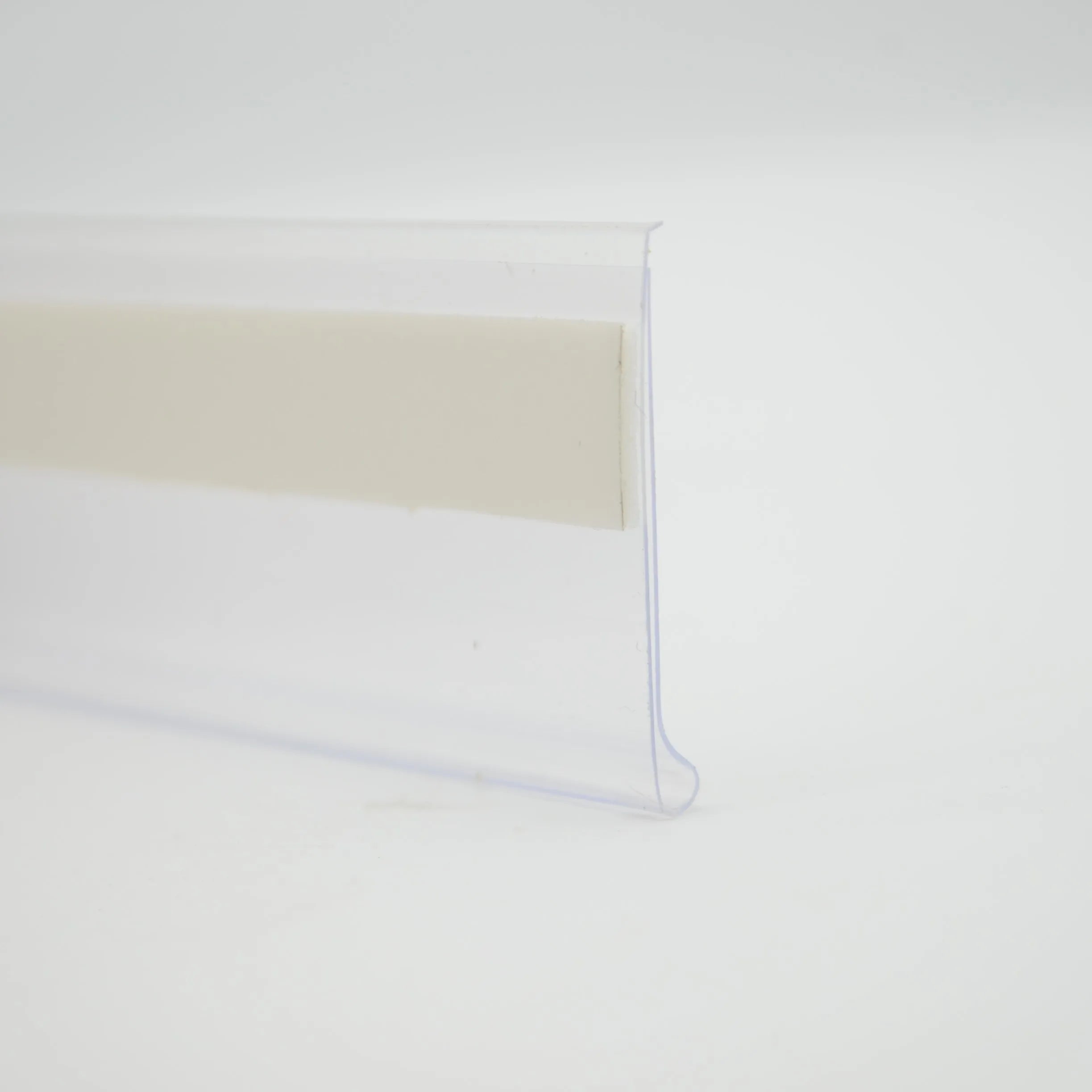 Extrusion Profile Plastic Strip PVC Adhesive Label Strip Price Display Label Holder for Supermarket Shelf