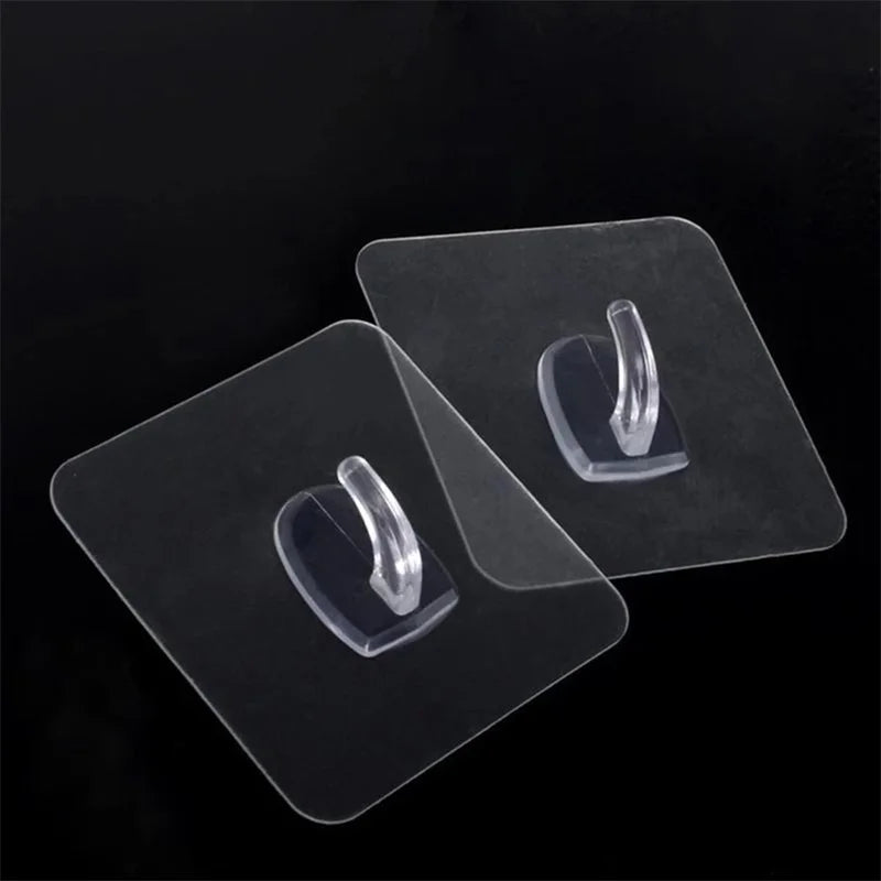 Transparent Strong Self-Adhesive Hook for Door Wall Hangers Living Room Kitchen Magic Bathroom Accessories Tools & Jewelry Use