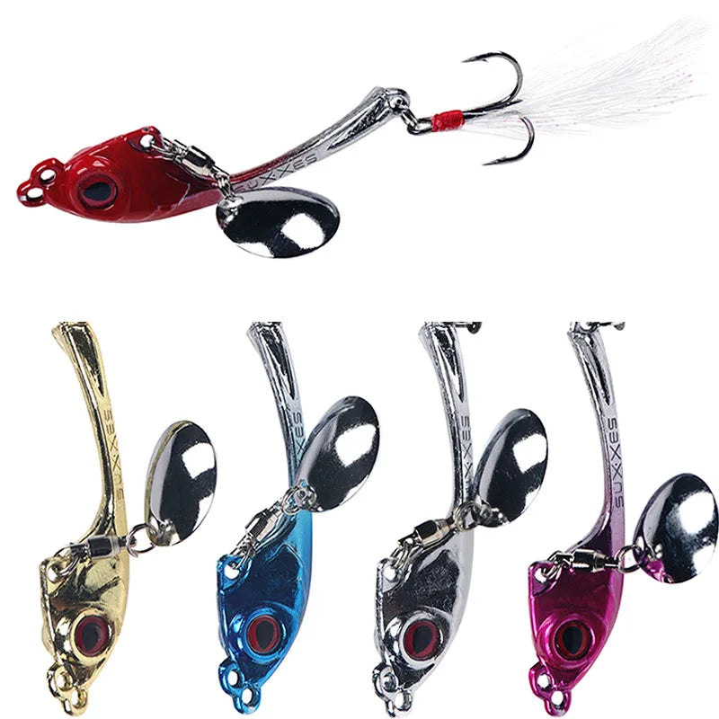Versatile Spoons Metal High Speed Vibrating Bass Spinner VIB  Fishing Lure