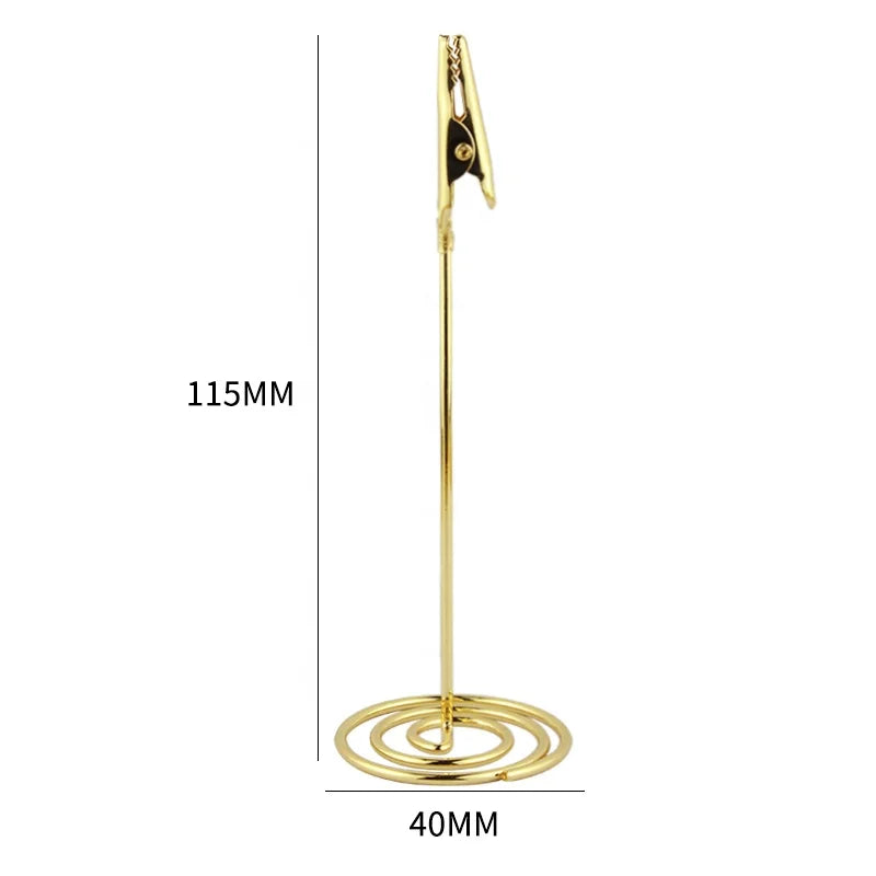 Alligator Clip Table Number Card Holders Wedding Party Favor Photo Memo Holder Clips Decorative Tabletop Accessories