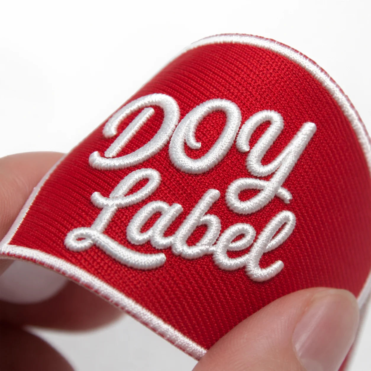 Embroidered Fabric Badges Supplier Custom Letters Logo 3D Puff Heat Press Embroidery Patches for Clothes