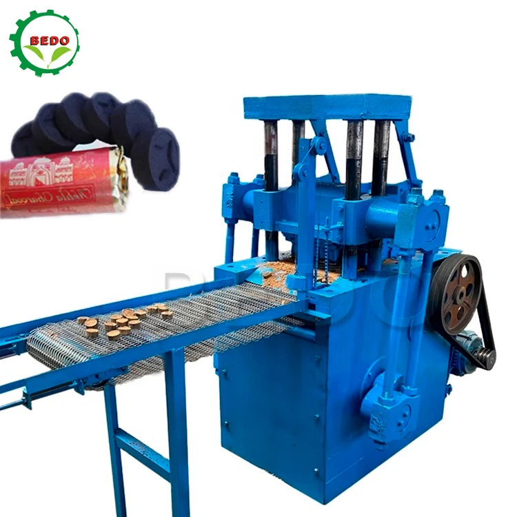 Shisha Charcoal Briquette Making Machine Engine Powered Eco-Friendly High Pressure Pressed Machine