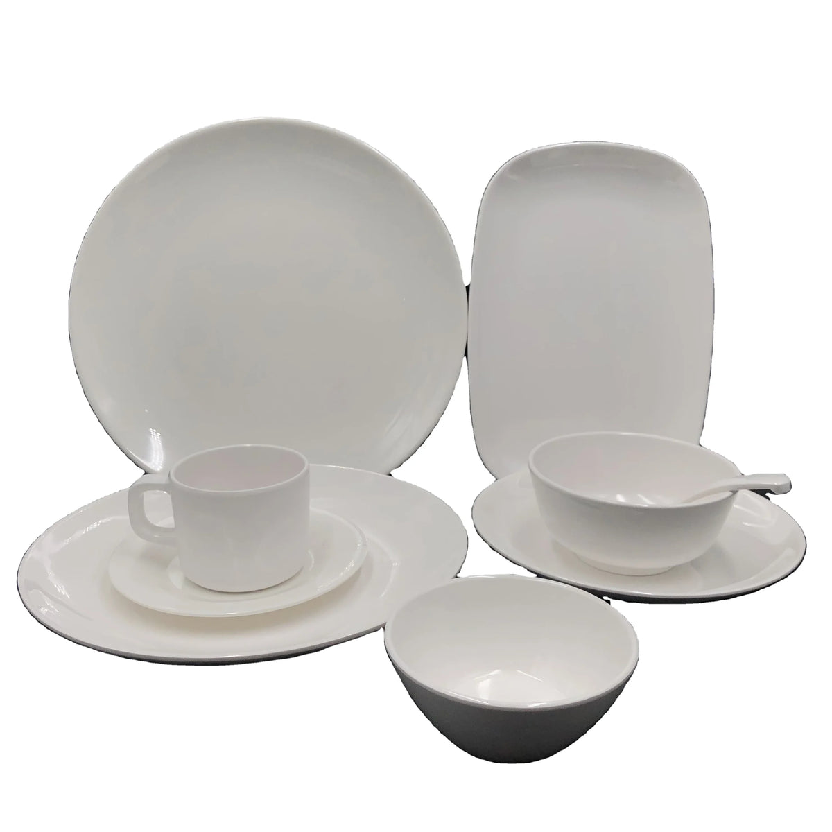 Wholesale Cheap OEM Hotel Restaurant Melamine Dinnerware Sets Plate Sets Dishes for Sale MegaBDM