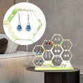 Honeycomb Jewelry Stand Silicone Mold Hexagon Earring Holder Resin Mold