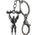 Wholesale Promotion Gift Dumbells Keychain Bag Pendant Sports Man Gym Bodybuilding Fitness Key Chain Dumbbell Keychain