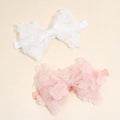 CN 2Pcs Baby Mesh Pastel Hairband Flower Knot Rhinestone Elastic Headband Baby Infant