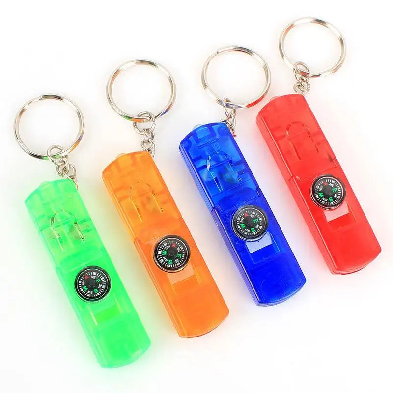 Unionprom Whistle Keychain Light Keychain Compass Keychain Multifuctionable Key Chain
