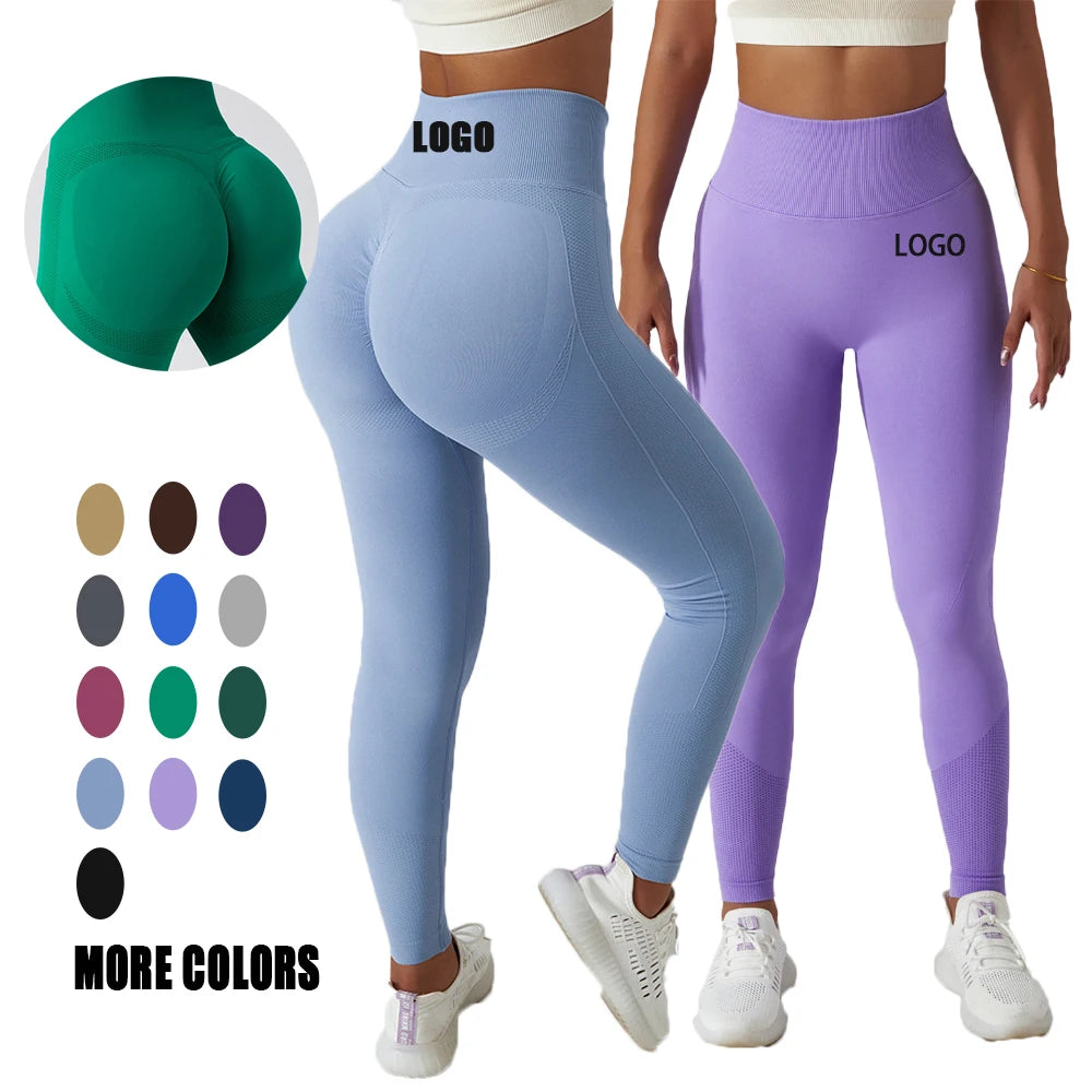 New Colors Women Compression Soft Comfortable Quick Dry Lightweight Seamless Scrunch Fitness Legging