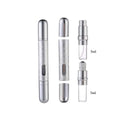 MUB 10ml 2 in 1 Spray&Roller Perfume Aluminum Bottle Containers Spray Atomizer Bottle for Travel