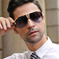 2021 New Pilot Oversized Sunglasses Women Me Brand Design Big Frame Gradient Vintage Sun Glasses Female Rimless Oculos UV400