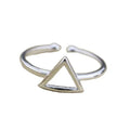 Factory Wholesale Jewelry  Female Personality Geometric Triangle Open Rings 2021 Fashion Adjustable Rings