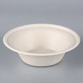 340ml Natural Paper Bowl Eco-friendly Disposable Heavy-Duty Bagasse Bowls Party Customized Milk Cereals Snacks Salads White