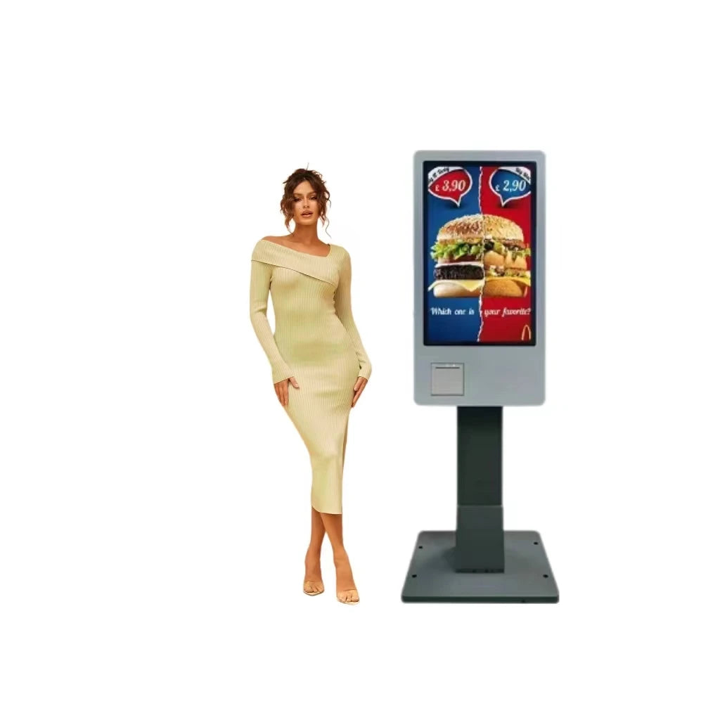 Low Price Food Restaurants Self Terminal  Service Kiosk  Machine  Ordering Payment Bill Print