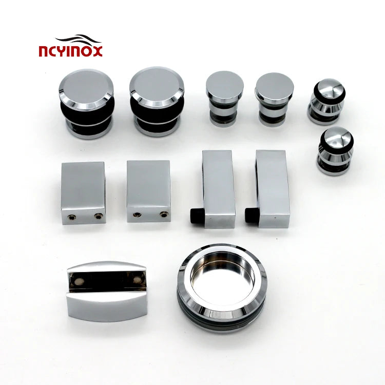 In Stock Glass Sliding Door System Shower Room Stainless Steel Sliding Door Hanging Wheel