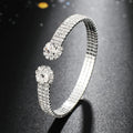 WB278 Hot Selling Fashion Rhinestones Bridal Bangle Women Crystal Cuff Bangle Jewelry