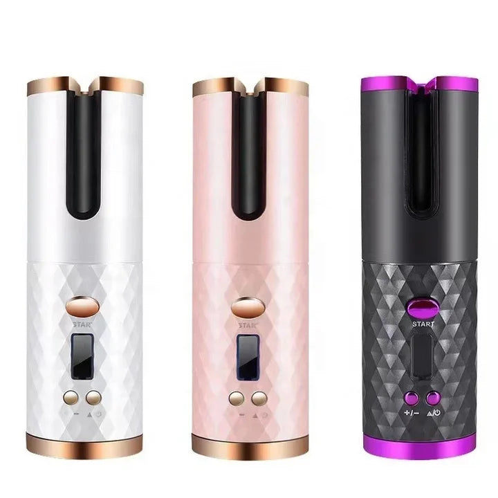 Hot Selling Portable Wireless Auto Hair Curler Ceramic PTC Rechargeable Hair Styler Automatic Rotating Hair Curlers