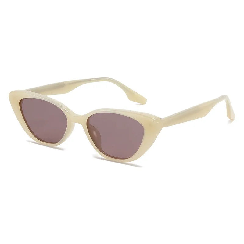 2023 Hot Selling Handmade Polarized Sunglasses Fashion Small Frame Vintage Acetate Polarized Cat Eye Sunglasses