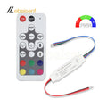 Lebeisenf New Mini RGB 6A DC 12V-24V 3-Channel Low Voltage LED PWM Dimming Signal Controller RF 433MHz Wireless Remote Control
