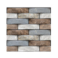 Self Stick 3D Wood Grain Textured Brick Wallpaper Easy Peel Stick Waterproof Geometric Wall Decals for Accent Walls DIY