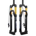 Straight 28.6*220mm / Tapered 28.6*39.8*220mm 650B Mountain Bike MTB Fork 27.5/29 120mm Air Suspension Fork Magnesium Alloy Disc